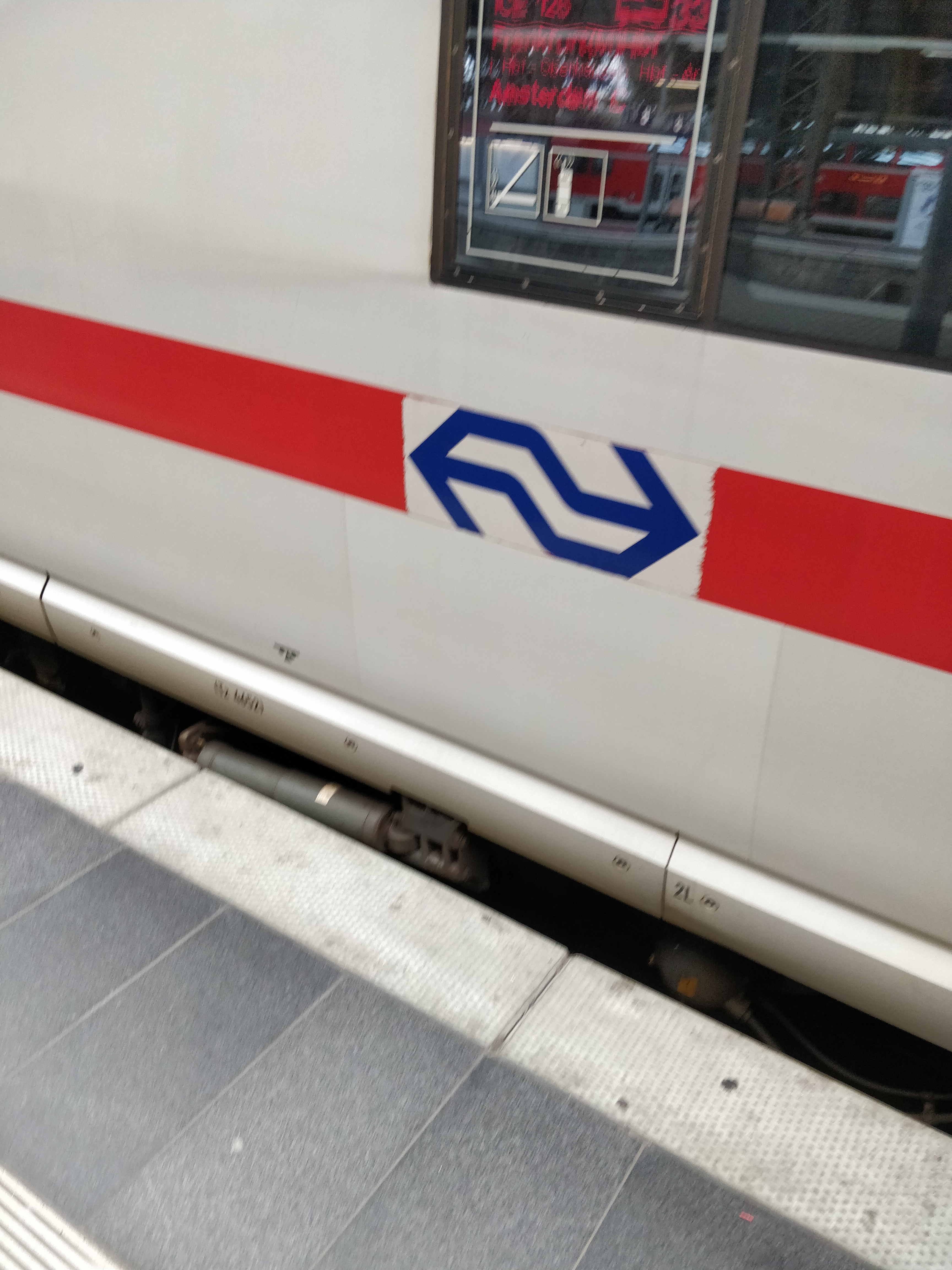 ICE train with NS logo